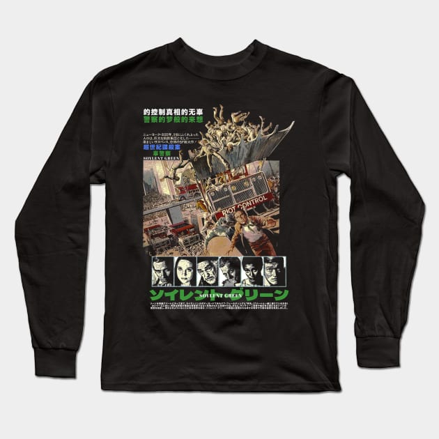 a Richard Fleischer film - Soylent Green Long Sleeve T-Shirt by Chairrera